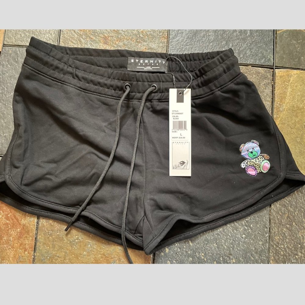 Women's L Black Eternity BC/AD Shorts NWT